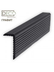 Г-профиль (уголок) из ДПК, Графит, 3 метра