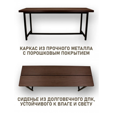 Лавка 1 метр, шоколад