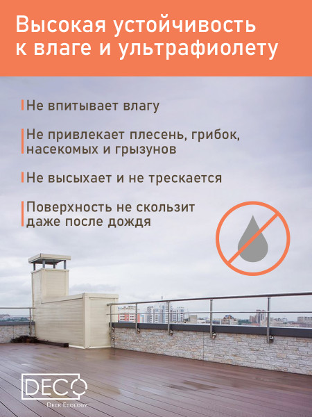 Террасная доска Premium, Венге, 3 метра