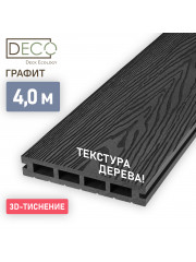 Террасная доска 3D Premium, Графит, 4 метра