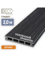 Террасная доска Premium, Графит, 2 метра