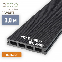 Террасная доска Premium, Графит, 3 метра