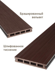 Столик вкапываемый из ДПК, шоколад